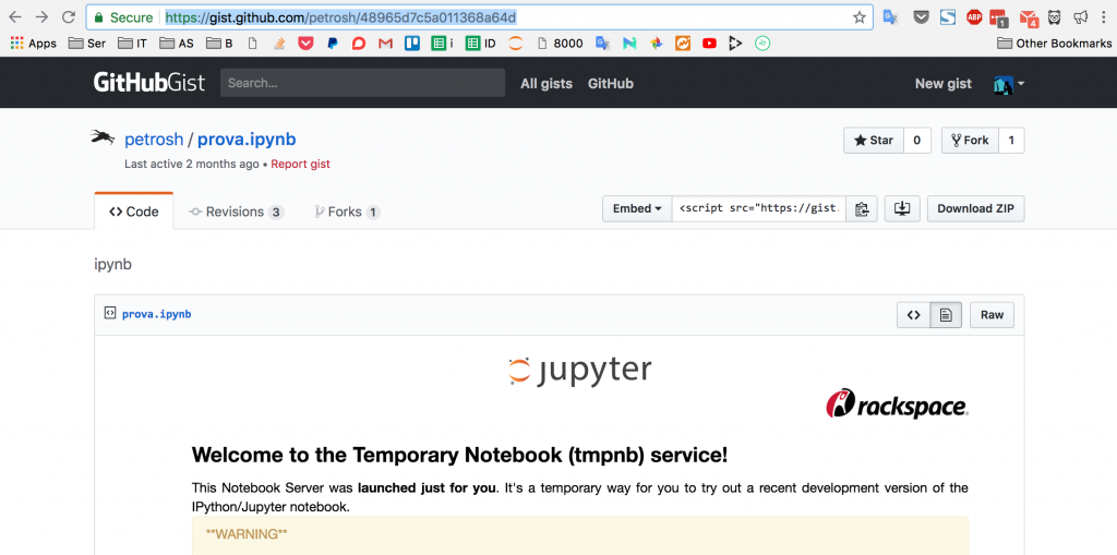 Jupyter Notebook を手っ取り早くWordPressに貼り付ける方法２