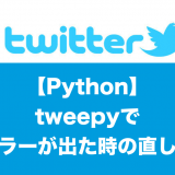 Python tweepySyntaxError: invalid syntax